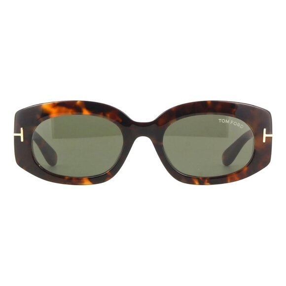 New TOM FORD Cielle Havana Round FT1187/S 52N Sunglasses Women - Picture 2 of 4